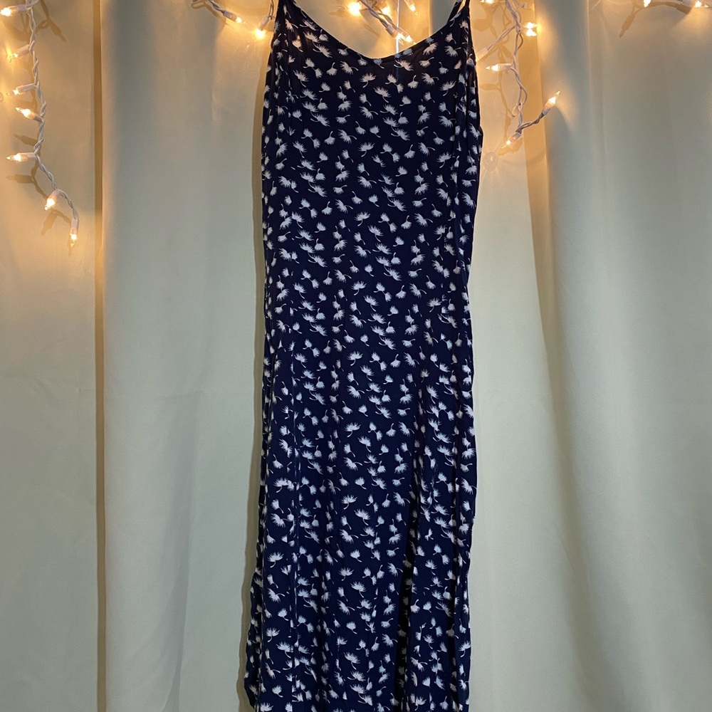 Old Navy Navy Blue Floral Dress